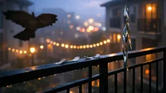 Why people hang wooden owl silhouettes on balconies to deter pigeons