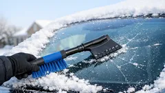 The fastest way to clear your windshield on a snowy morning